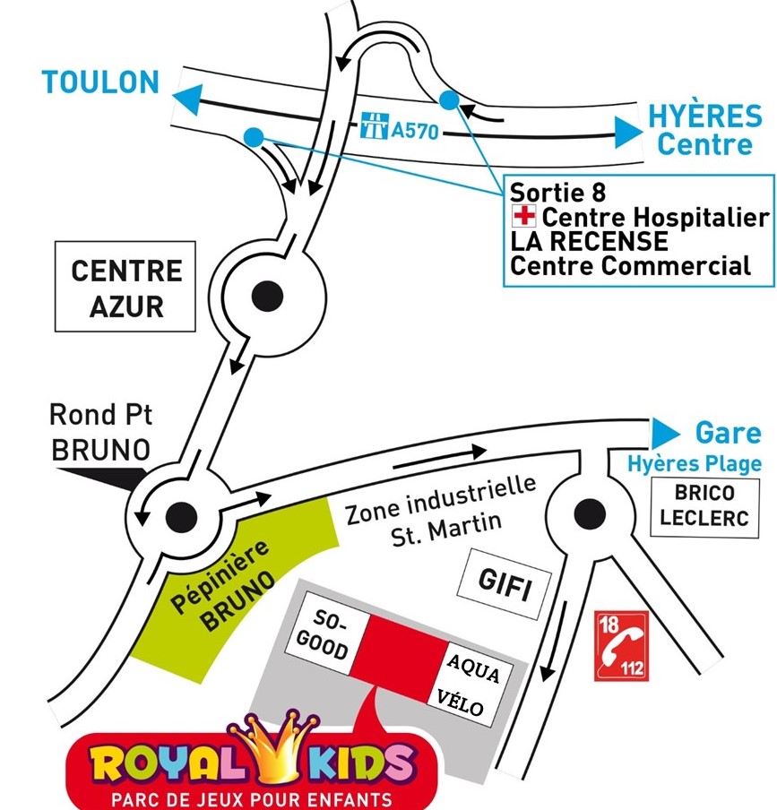 royal-kid-hyeres-plan-acces-itineraire